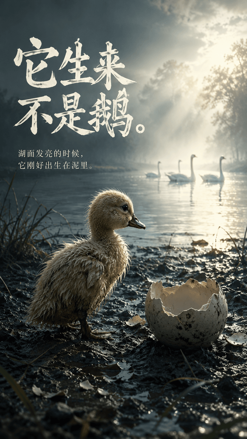 1. 它生来不是鹅。