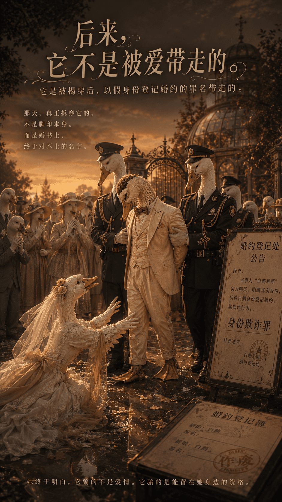 17. 后来，它不再证明自己是鹅。