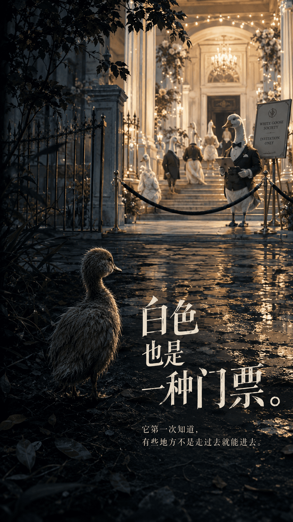 2. 白色也是一种门票。