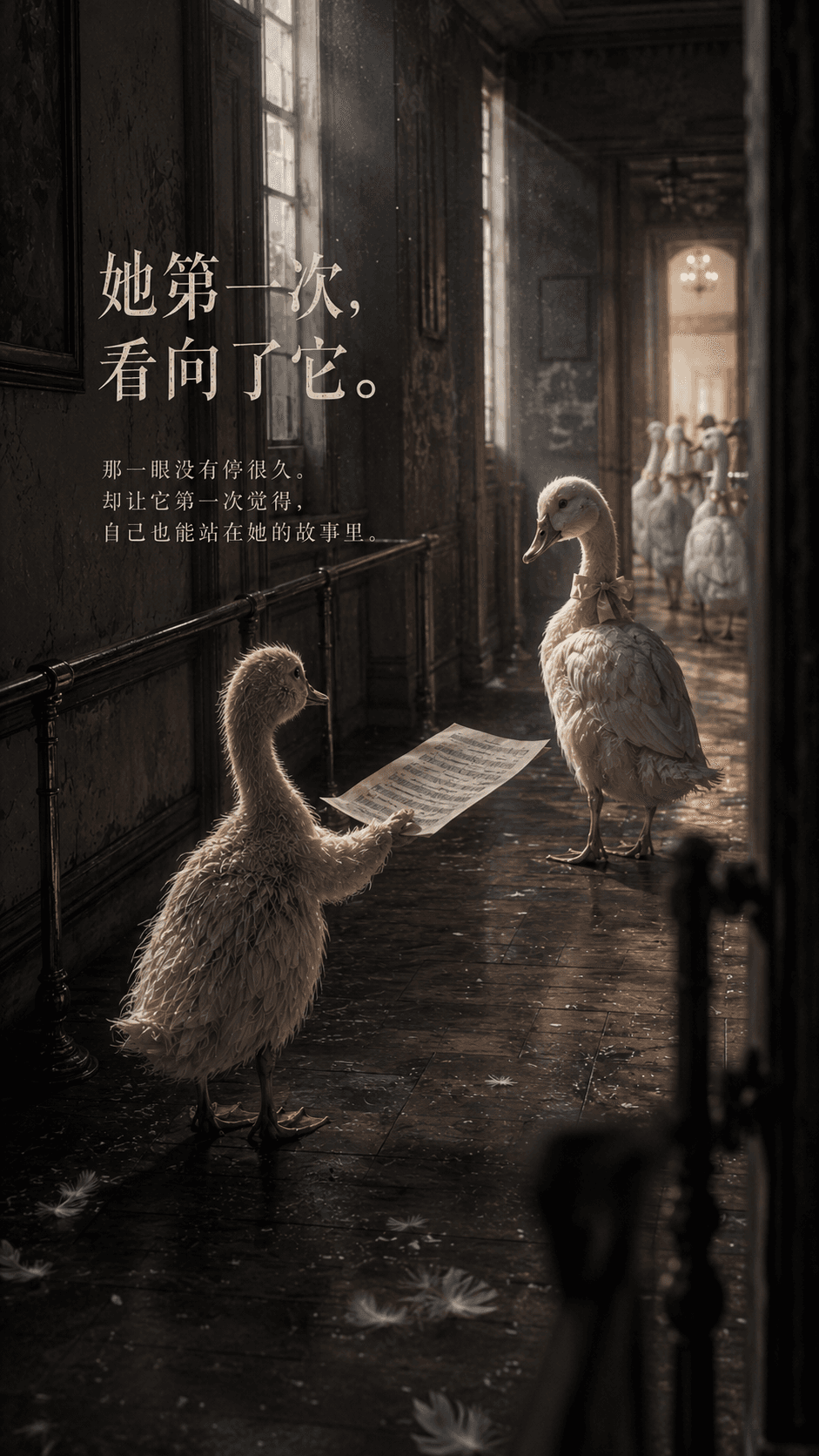 7. 她第一次，看向了它。